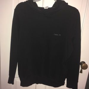 Black, Calvin Klein, hoodie